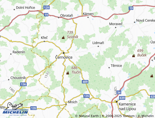 MICHELIN Stružky map - ViaMichelin