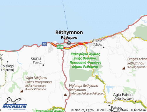 Kaart MICHELIN Agia Eirini - ViaMichelin