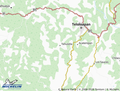 Carte MICHELIN Tehuixtla - ViaMichelin