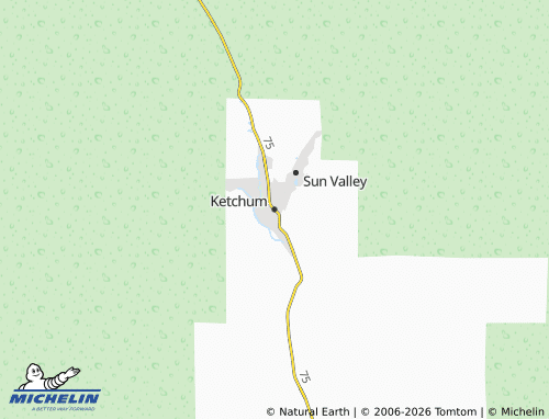 Carte MICHELIN Ketchum - ViaMichelin