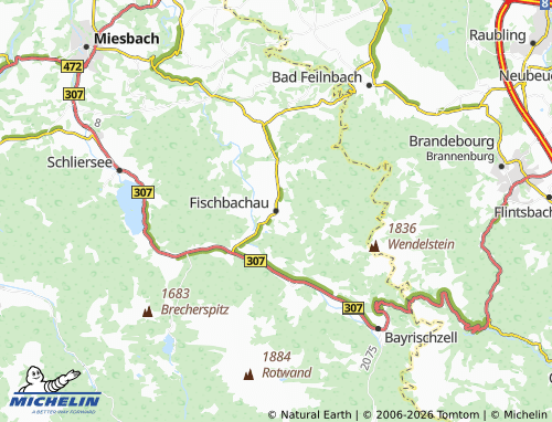 Mappa MICHELIN Fischbachau - ViaMichelin