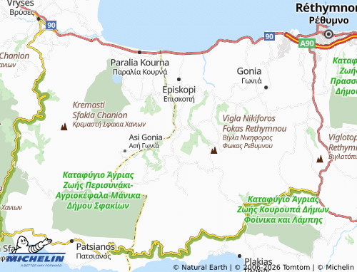 Mapa MICHELIN Argyroupoli - ViaMichelin