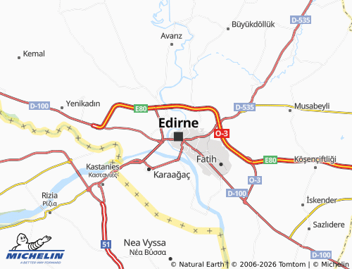 MICHELIN Çavus Bey map - ViaMichelin