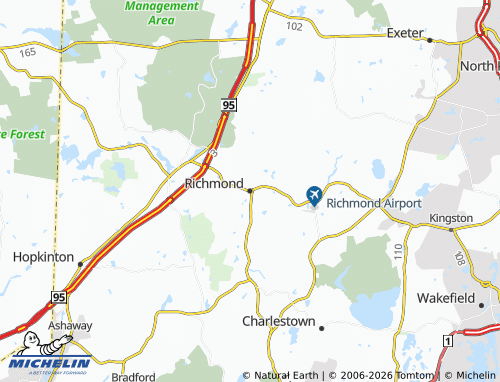 Carte MICHELIN Richmond - ViaMichelin