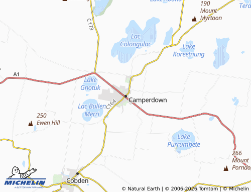 MICHELIN-Landkarte Camperdown - ViaMichelin
