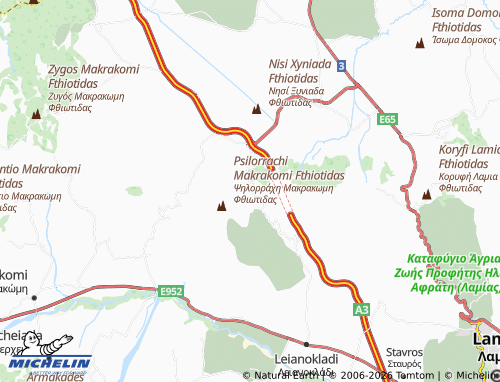 MICHELIN Moschokarya map - ViaMichelin