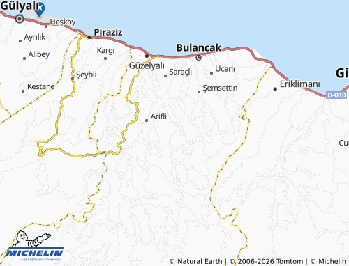 Mappa MICHELIN Erdoğan - ViaMichelin