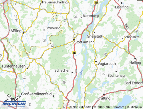 MICHELIN Gigling map - ViaMichelin