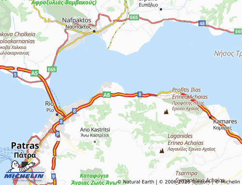 MICHELIN Psathopyrgos map - ViaMichelin
