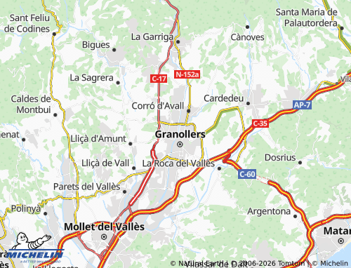 Carte MICHELIN Canovelles - ViaMichelin