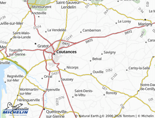 MICHELIN Courcy map - ViaMichelin