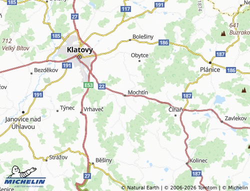 Mappa MICHELIN Mochtín - ViaMichelin