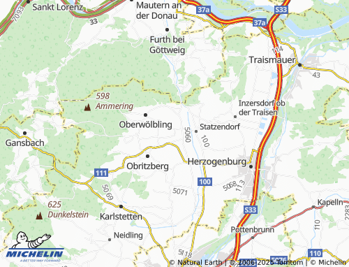 MICHELIN-Landkarte Absdorf - ViaMichelin
