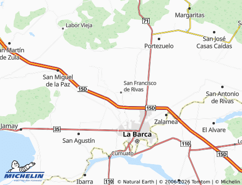 Mapa MICHELIN San Francisco de Rivas - ViaMichelin