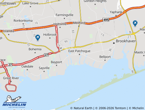 Kaart MICHELIN Patchogue - ViaMichelin