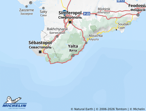 MICHELIN Yalta map - ViaMichelin