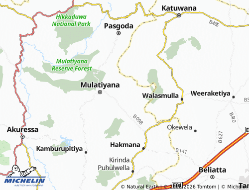 MICHELIN-Landkarte Parapamulla West - ViaMichelin