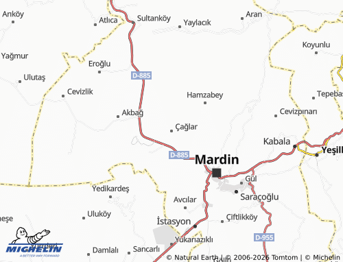 MICHELIN Çağlar map - ViaMichelin