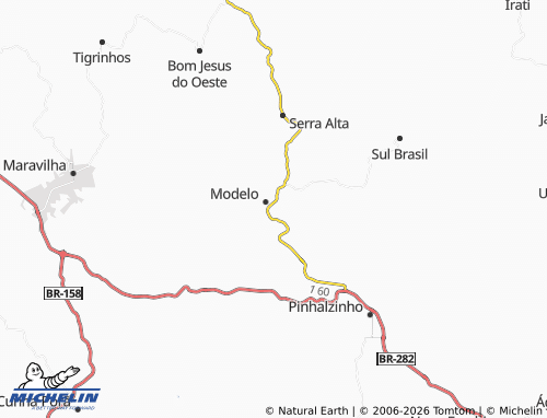 Mapa MICHELIN Alvorada - ViaMichelin