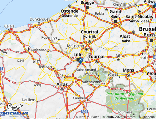 MICHELIN Nord map - ViaMichelin