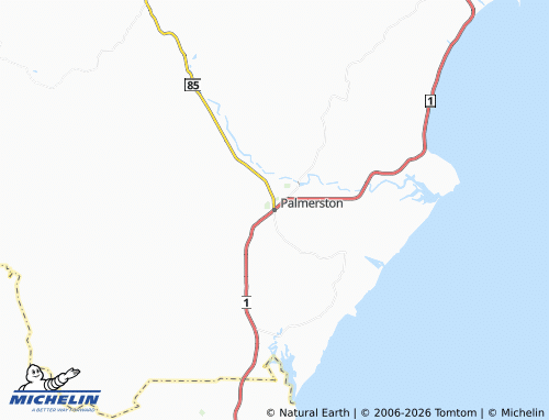 Mapa MICHELIN Palmerston - ViaMichelin