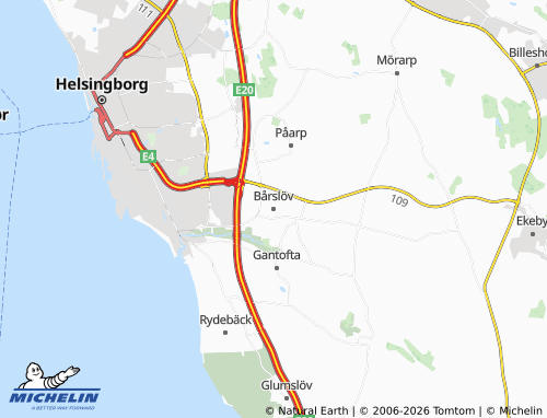MICHELIN-Landkarte Bårslöv - ViaMichelin