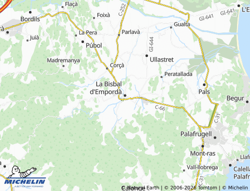 MICHELIN La Bisbal d'Empordà map - ViaMichelin