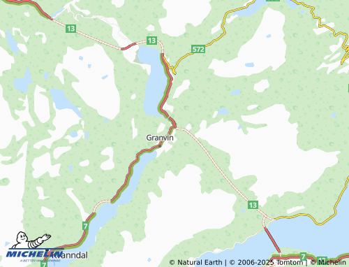 Carte MICHELIN Kjerland - ViaMichelin