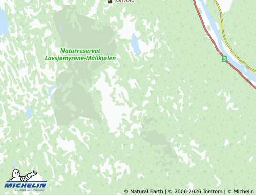 MICHELIN-Landkarte Ruskåsen - ViaMichelin