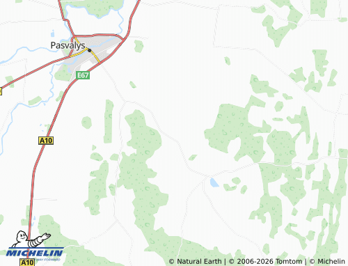 Mappa MICHELIN Girsūdai - ViaMichelin