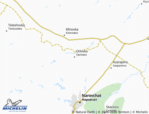 MICHELIN-Landkarte Orlovka - ViaMichelin