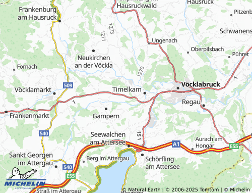 MICHELIN Bergham map - ViaMichelin