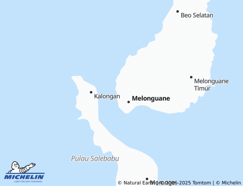MICHELIN Melonguane Barat map - ViaMichelin