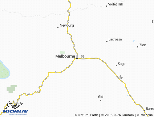 Kaart MICHELIN Melbourne - ViaMichelin