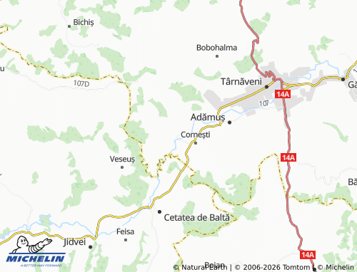 Mapa MICHELIN Crăiești - ViaMichelin