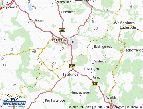 MICHELIN Gerblingerode map - ViaMichelin