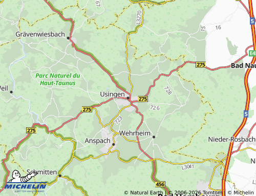 MICHELIN Usingen map - ViaMichelin