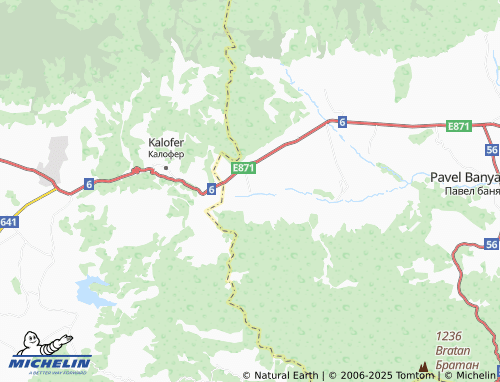 MICHELIN Osetenovo map - ViaMichelin