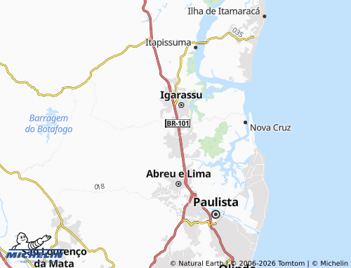 MICHELIN Pancó map - ViaMichelin