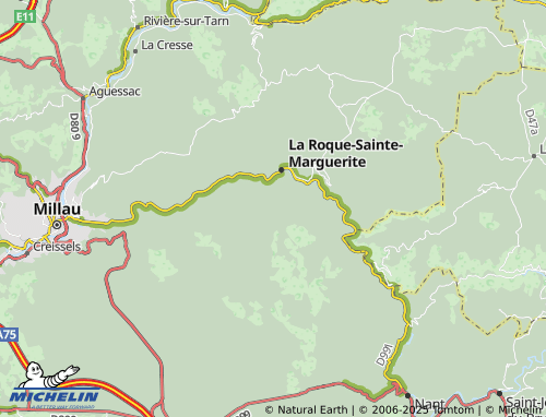 Carte MICHELIN Pierrefiche - ViaMichelin