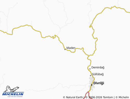 Mapa MICHELIN Maden - ViaMichelin