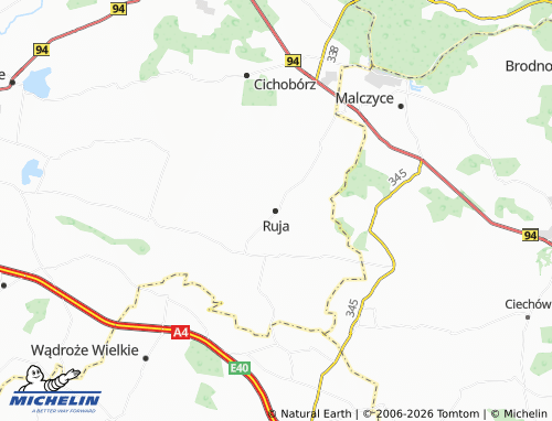 Mappa MICHELIN Ruja - ViaMichelin