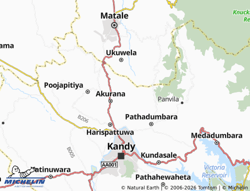 Mappa MICHELIN Deegahawathura - ViaMichelin