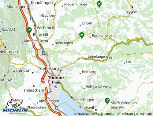 Mapa MICHELIN Fahrni - ViaMichelin