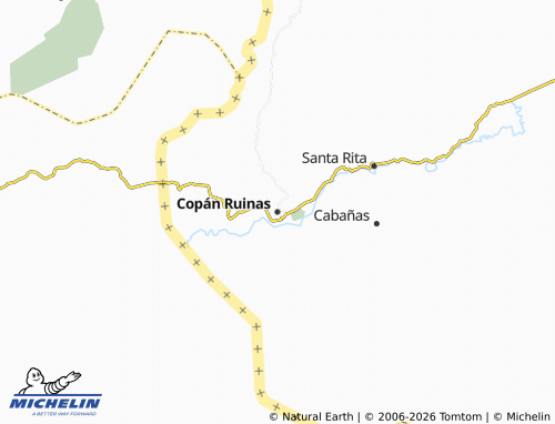 MICHELIN-Landkarte Copán Ruinas - ViaMichelin