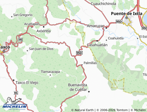 MICHELIN-Landkarte Zacapalco - ViaMichelin
