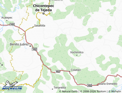 Mapa MICHELIN Xacualixco - ViaMichelin