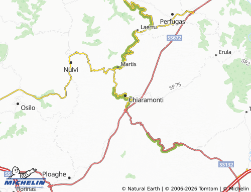 Carte MICHELIN Chiaramonti - ViaMichelin