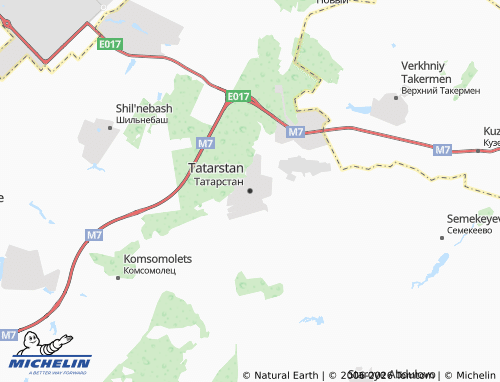 MICHELIN-Landkarte Tatarstan - ViaMichelin