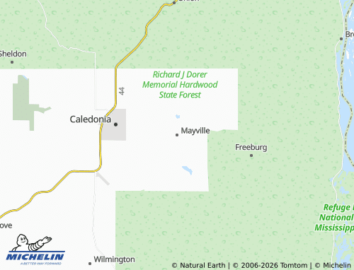 Carte MICHELIN Mayville - ViaMichelin